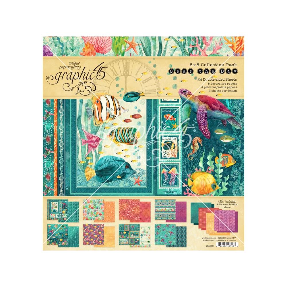 Graphic45 - Collection Pack 8x8 - Seas The Day