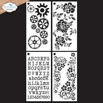 Elizabeth Craft - Journal Stencils 8