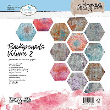 Elizabeth  -  Printed Cardstock -12x12 - Backgrounds Volume 2
