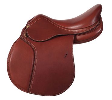 Hoppsadel i läder med Polyflexbom. Flexzone- Saddles "Berlin" - 5 Utbytbara koppjärn - 6