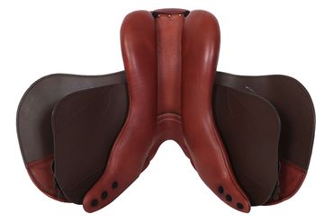 Hoppsadel i läder med Polyflexbom. Flexzone- Saddles "Berlin" - 5 Utbytbara koppjärn - 4