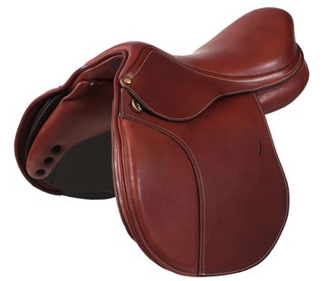 Hoppsadel i läder med Polyflexbom. Flexzone- Saddles "Berlin" - 5 Utbytbara koppjärn