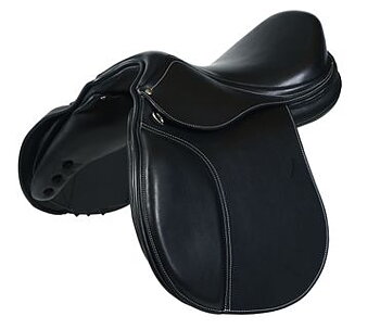 Hoppsadel i läder med Polyflexbom. Flexzone- Saddles "Berlin" - 5 Utbytbara koppjärn