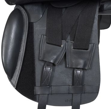Bomlös dressyrsadel i läder -Flexzone- Saddles "Valencia" - 5 Utbytbara koppjärn - 3
