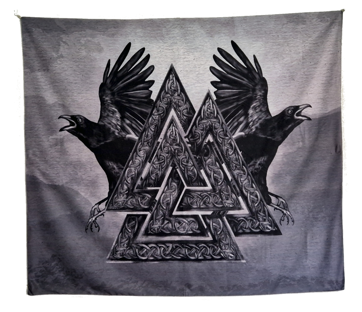  Väggbonad - Valknut med Korpar - 2
