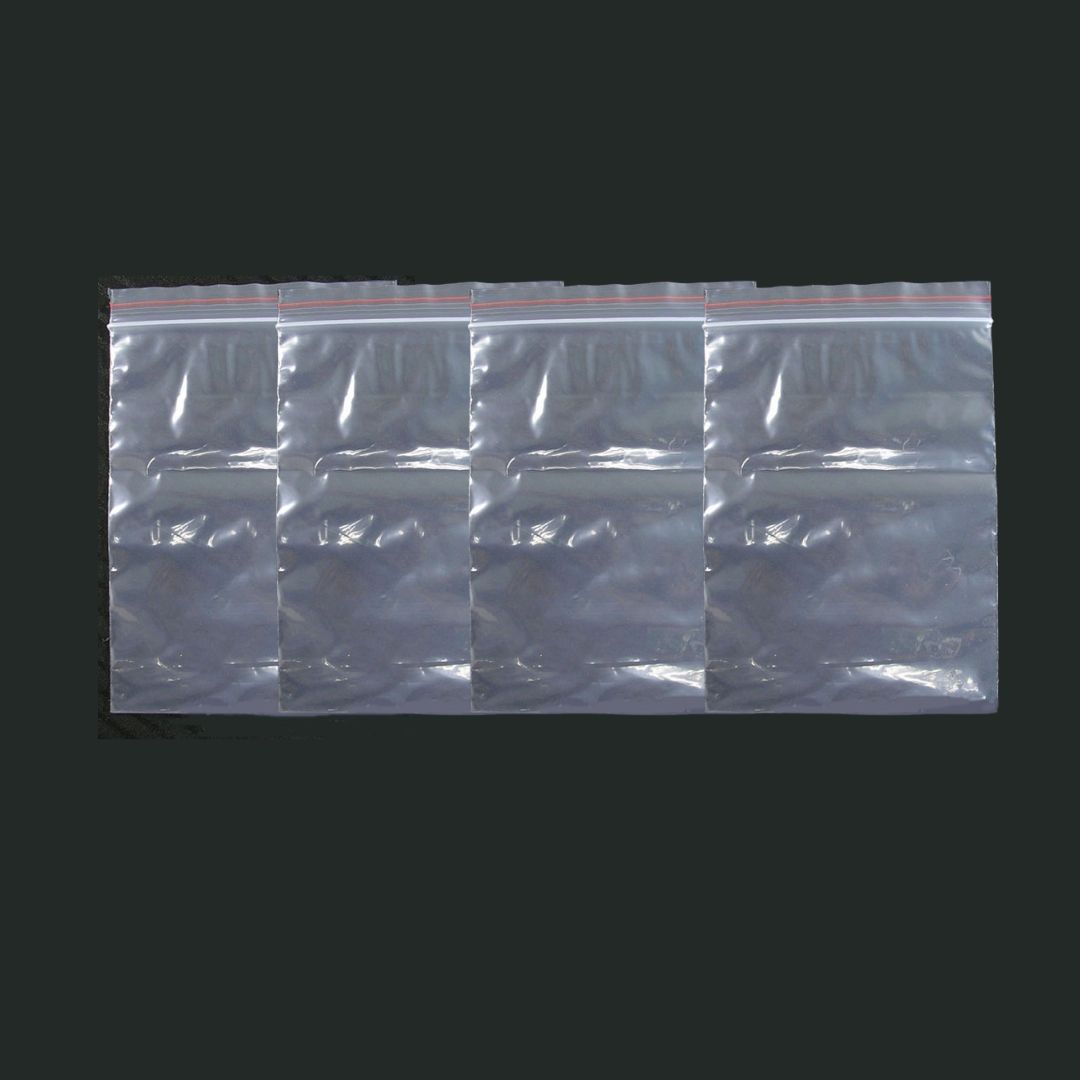 Plastpåsar med zip-lås – 9x6 cm, extra tunna, återförslutningsbara - 2