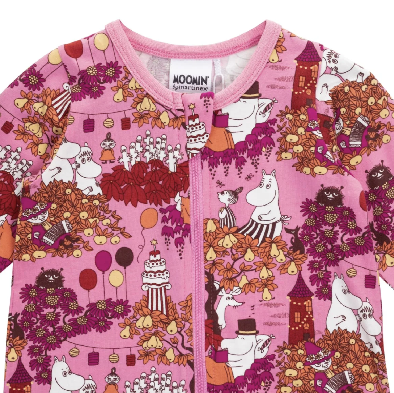Moomin Baby Pajamas - Harvest Festival Pink - 3