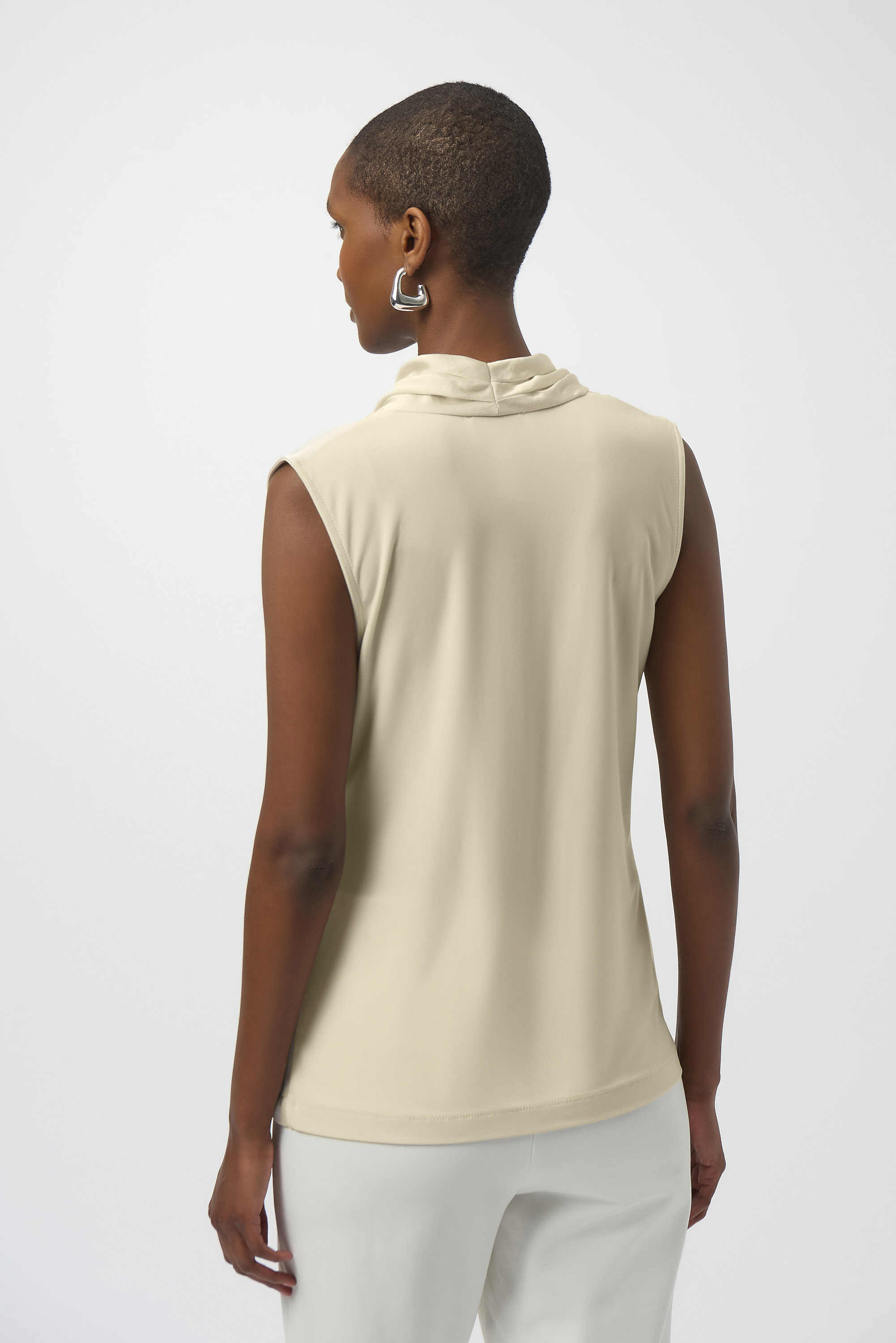 Blus omlott draperad sand - 2