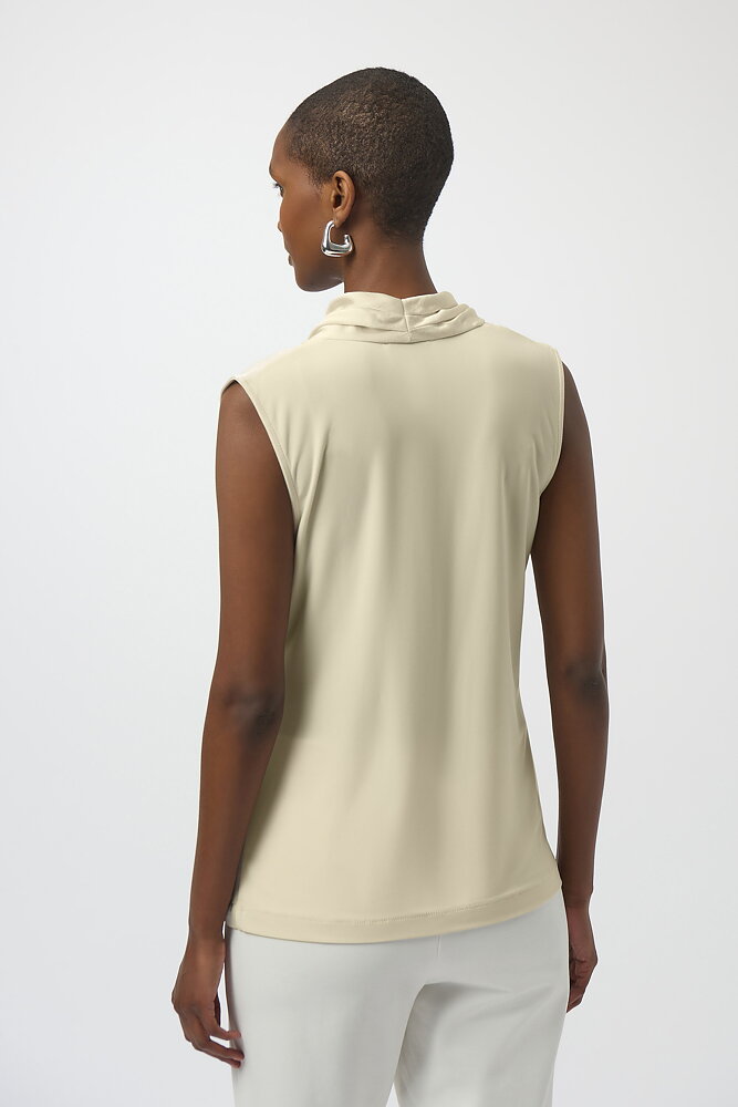 Blus omlott draperad sand