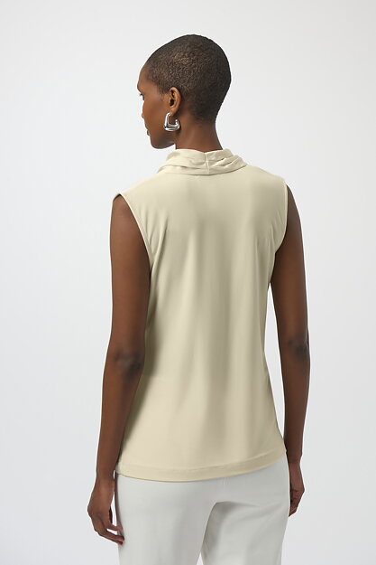 Blus omlott draperad sand - 2