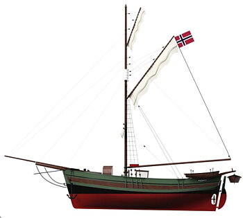 1/50 Polarship Gjøa 63 cm - IN STOCK SEPTEMBER/OCTOBER!