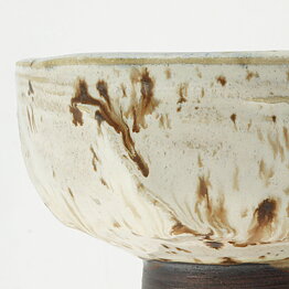Isak Isaksson (2000s) Unique Chawan Bowl with Shino Glaze 13 cm #46