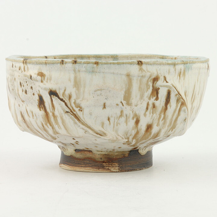 イサク・イサクソン  一点もの  志野釉のボウル  茶碗  (13cm)  2000年代  #46