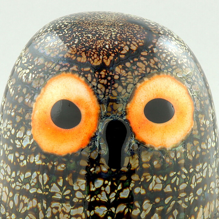 Oiva Toikka (1997) Brilliant Barn Owl (Riihipöllö) Glass Bird 16 cm (11)
