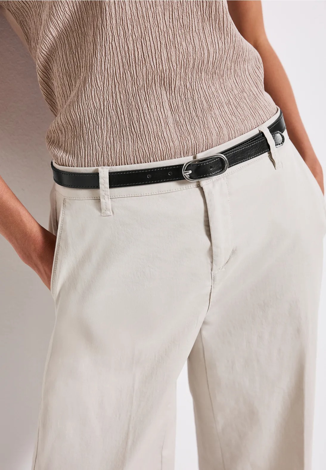 BC Thin Noble Belt With Decor - Black - Street One