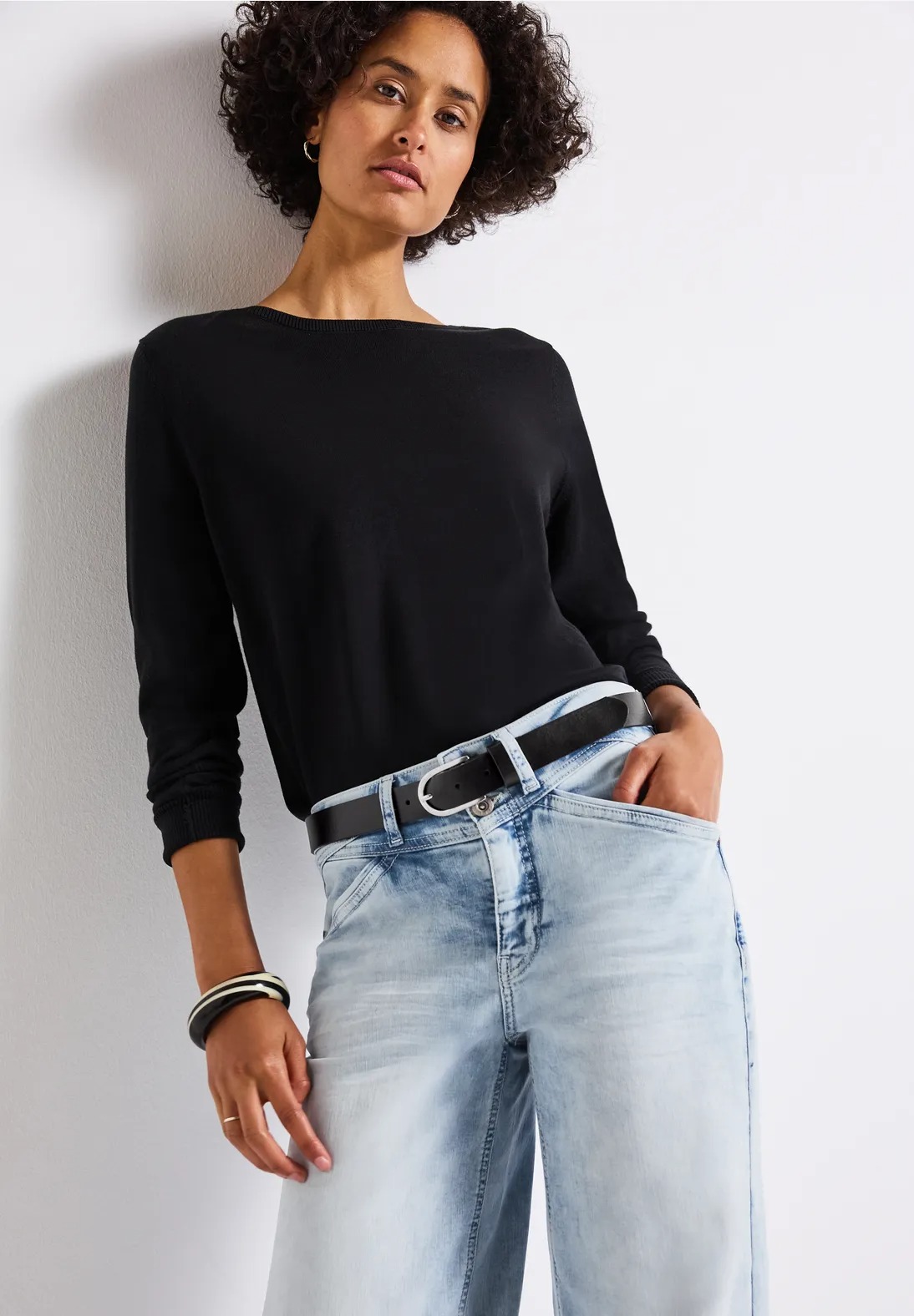 BC Leather Belt - Black - Street One - 3