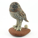 Astrid Anderberg (1960s) Unique Owl on Stone 25 cm 
