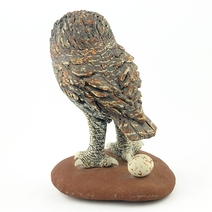Astrid Anderberg (1960s) Unique Owl on Stone 25 cm 