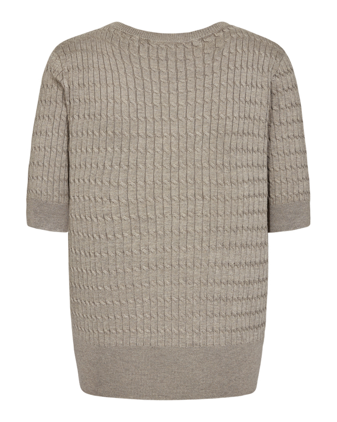 Jumper Alva v-ringad beigemelange - 2