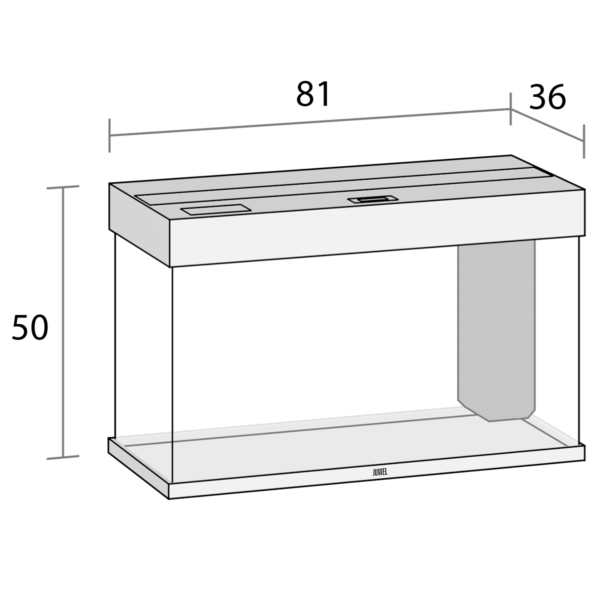 Juwel Rio 290 Akvarium LxBxH: 101x51x66cm 290 liter - 5