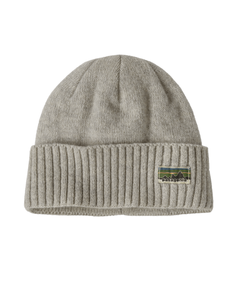 Patagonia Brodeo Beanie - OG Legacy Label: Crisp Grey