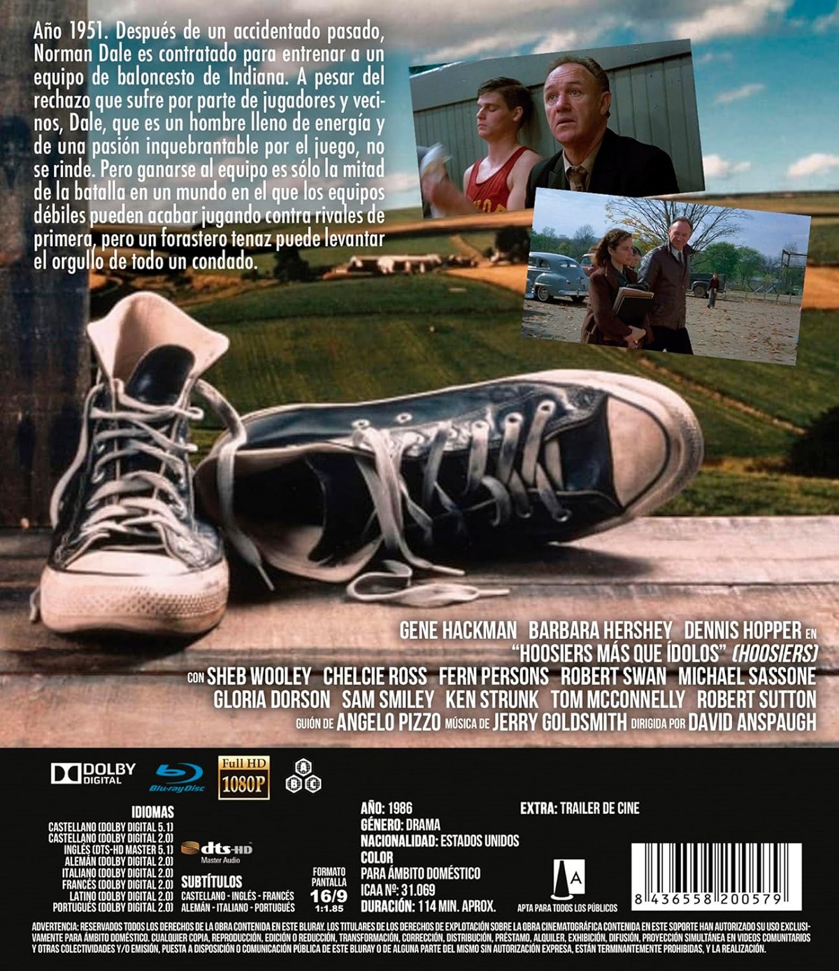 Hoosiers (ej svensk text) (Blu-ray) - 2