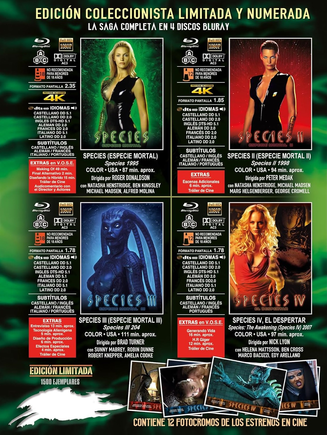 Species Collection (4-disc) (ej svensk text) (Blu-ray) - 2
