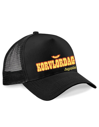 RAGGARPULLAN - TRUCKER CAP, KORVLÖRDAG (BLACK) - 2