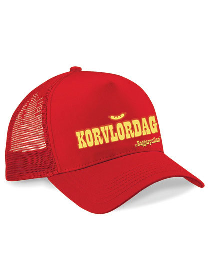 RAGGARPULLAN - TRUCKER CAP, KORVLÖRDAG (RED) - 2