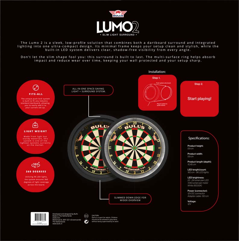 Bulls NL Bull's Lumo 2 Surround Light System System Black - 8