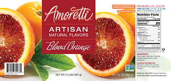 Blood Orange, Amoretti Artisan, 226 g