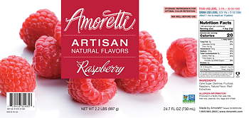 Raspberry, Amoretti Artisan, 226 g