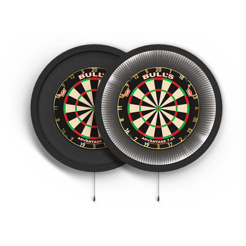 Bulls NL Lumo XL Dartbelysning & Väggskydd Svart - 5