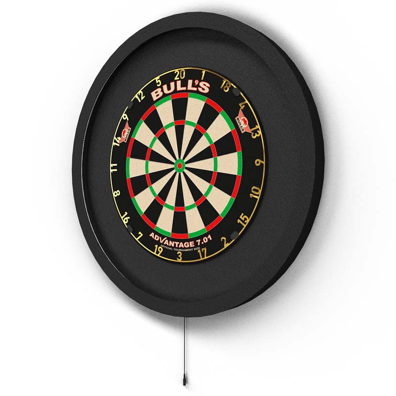 Bulls NL Lumo XL Dartbelysning & Väggskydd Svart - 6