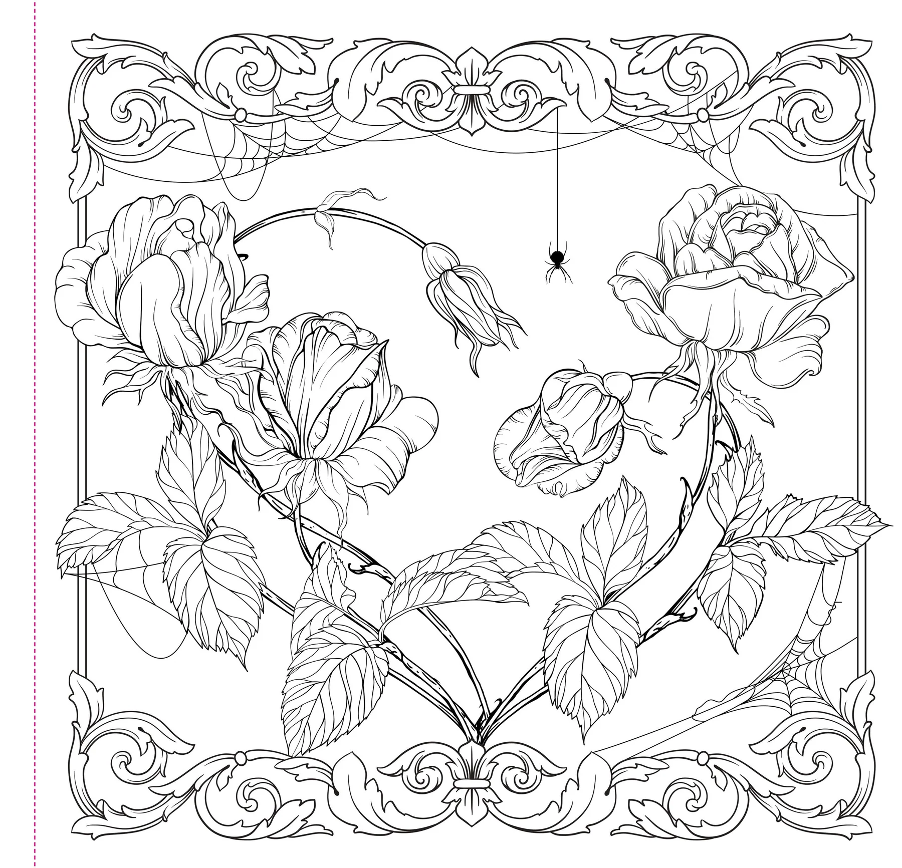 Goth Garden Adult Coloring Book - 5