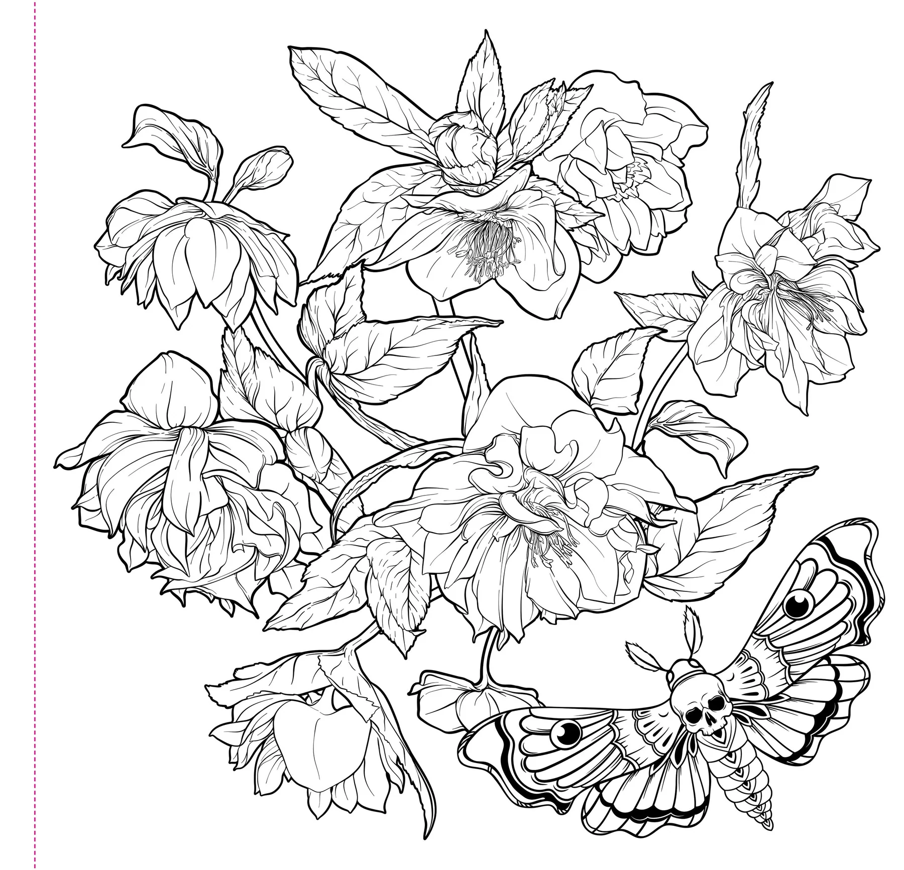 Goth Garden Adult Coloring Book - 6
