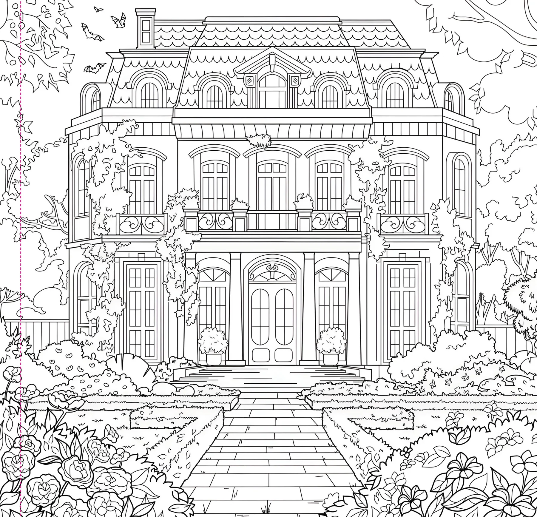 Goth Garden Adult Coloring Book - 3