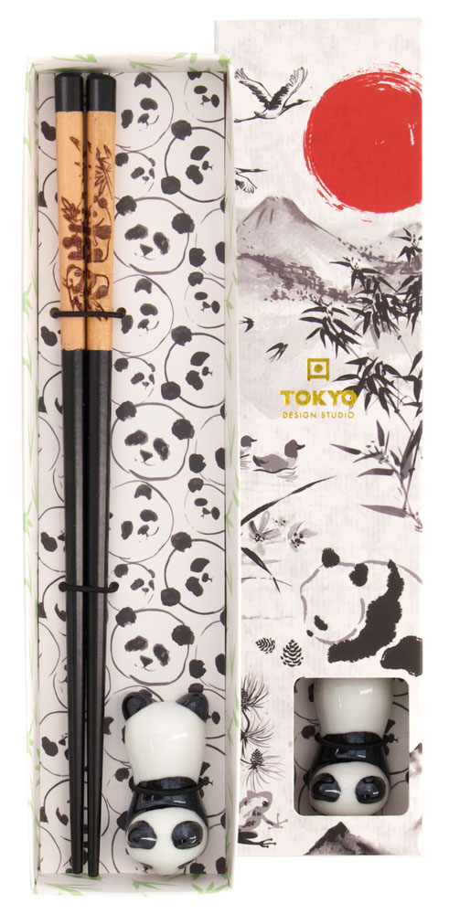 Tokyo Design Panda Set Pinnar Ställ Liggande