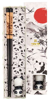 Tokyo Design Panda Set Pinnar Ställ Liggande