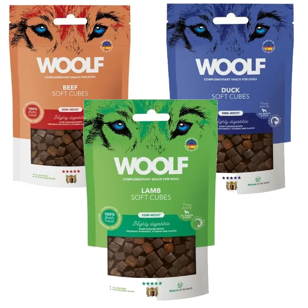 Woolf Soft Cubes Beef, 100g 