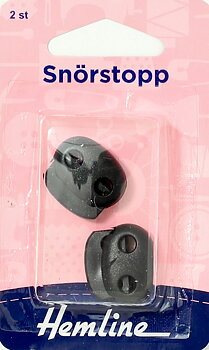 Snörstopp 2st Svart