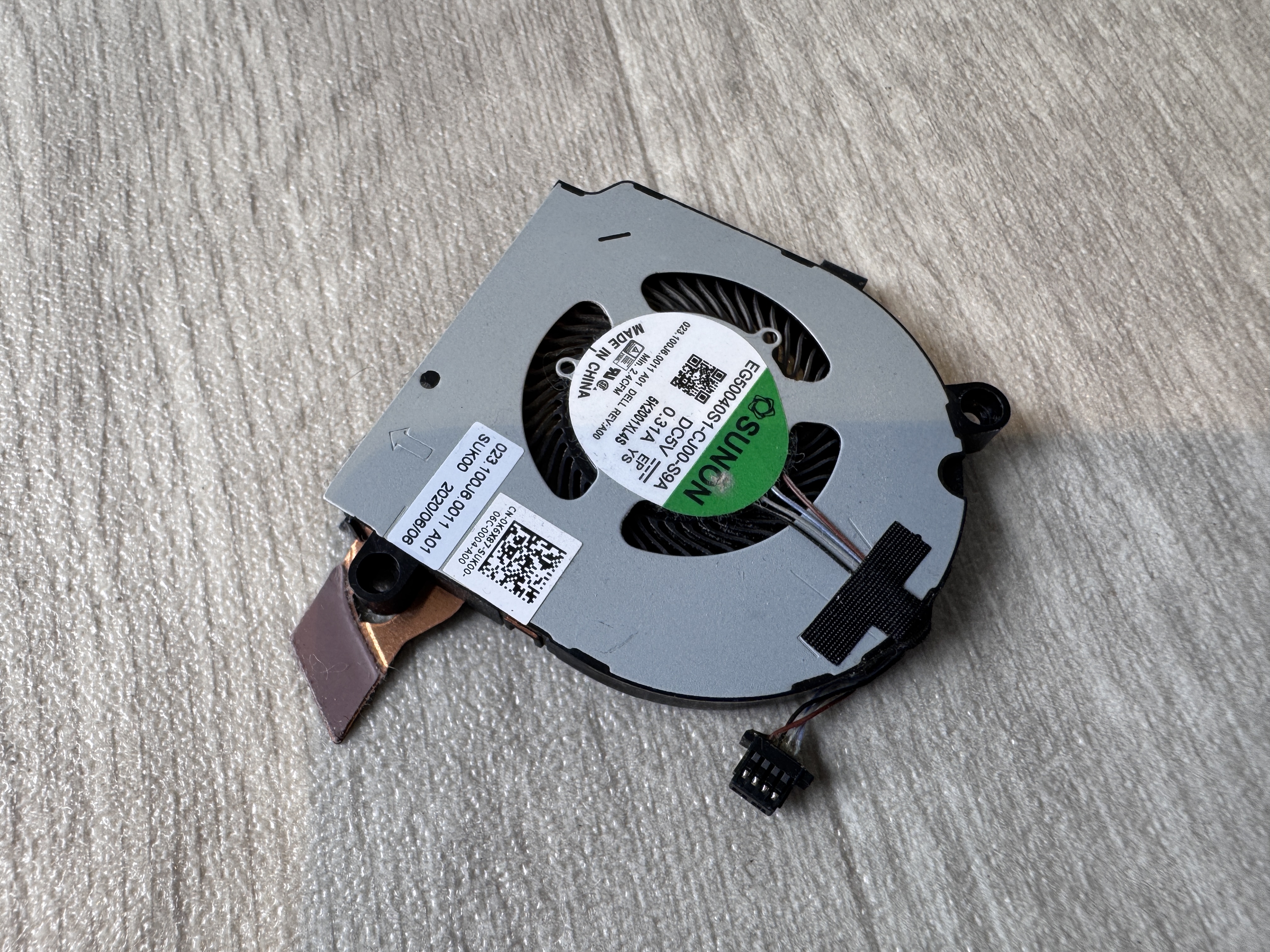 Original Dell Fläkt Latitude 13 5310 CPU Cooling Fan DC5V 0.31A CN-0K6X87 0K6X87 EG50040S1-CJ00-S9A