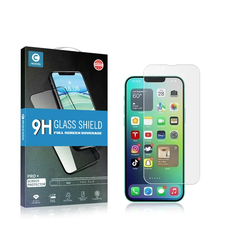 MOCOLO 2.5D Skärmskydd i Härdat Glas för iPhone 14 Pro Max - Genomskinlig