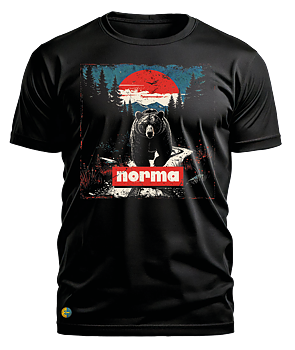 NORMA® retro bear attack men's t-shirt