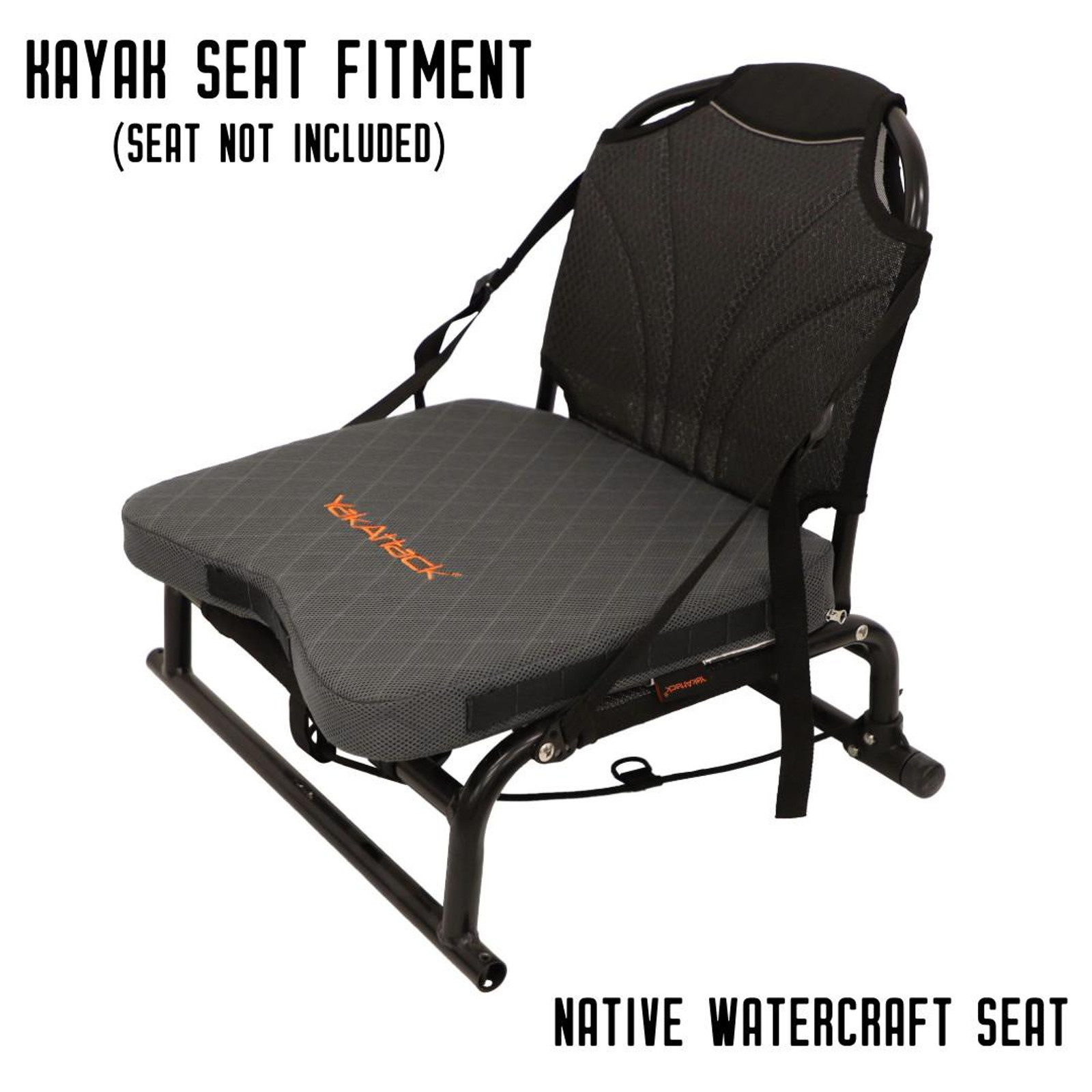 YakAttack MultiFlex Sittkudde, Inkluderar fästen, Medium/Firm, Grey - 2