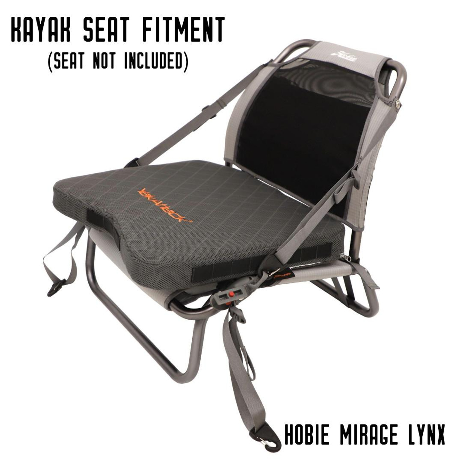 YakAttack MultiFlex Sittkudde, Inkluderar fästen, Medium/Firm, Grey - 9