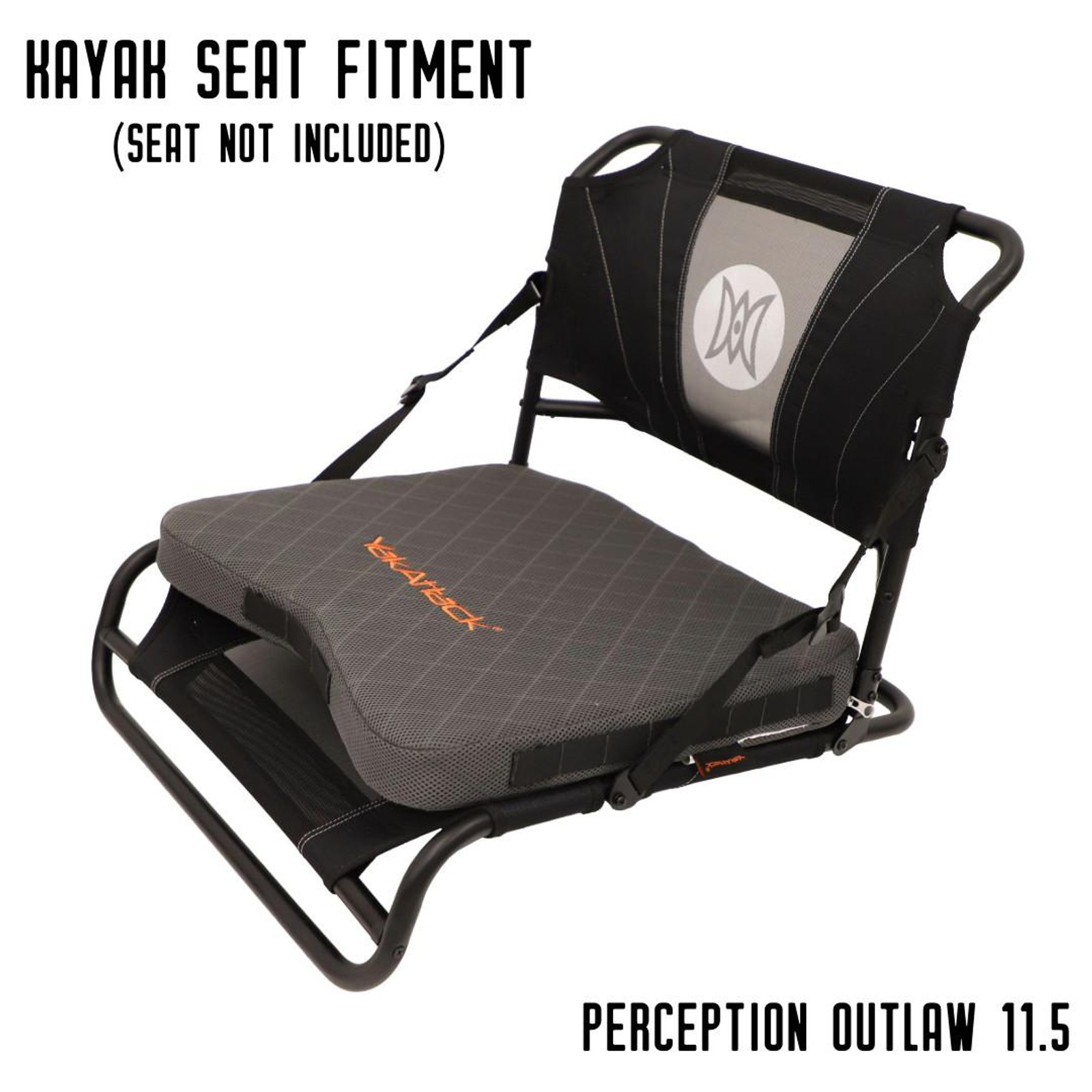 YakAttack MultiFlex Sittkudde, Inkluderar fästen, Medium/Firm, Grey - 11