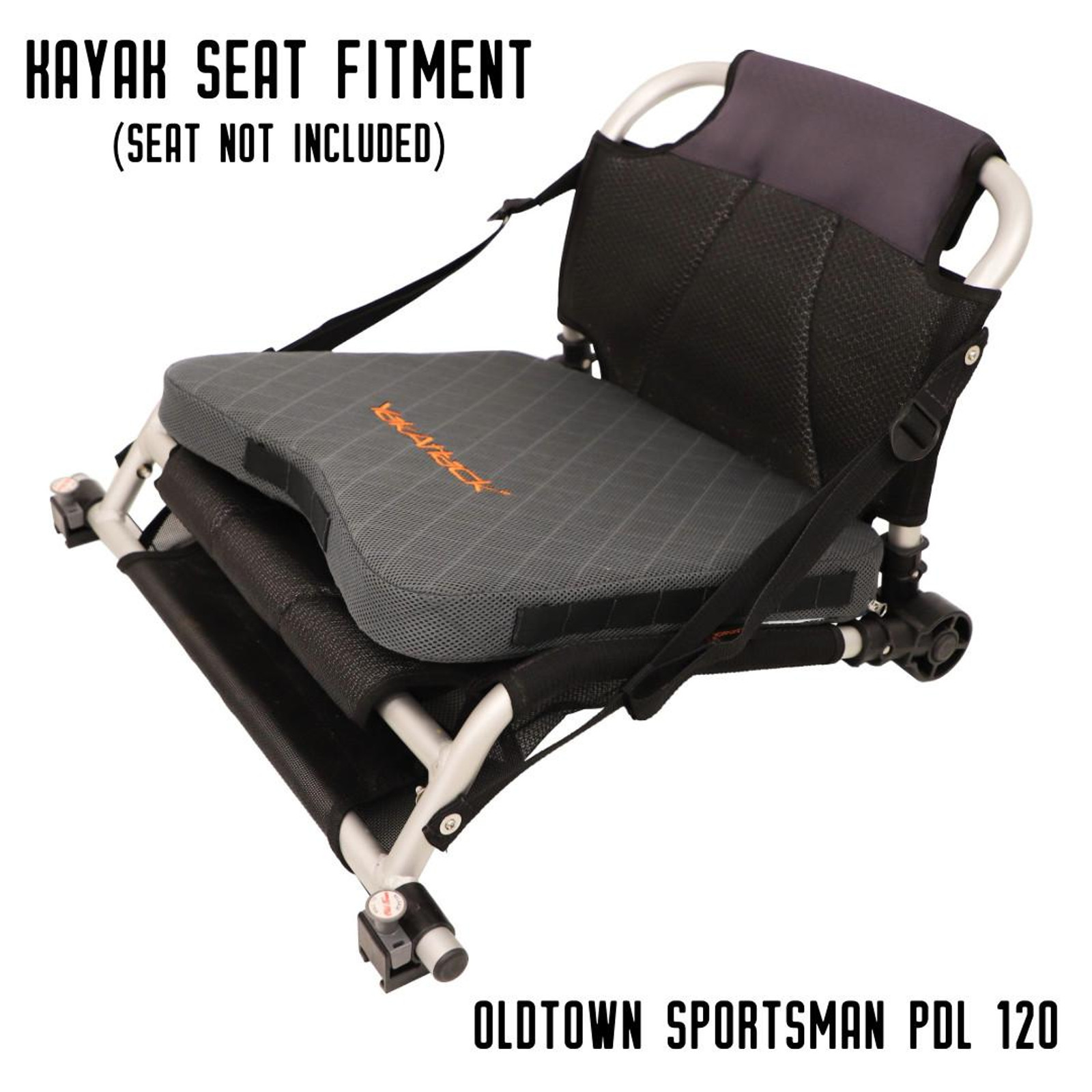 YakAttack MultiFlex Sittkudde, Inkluderar fästen, Medium/Firm, Grey - 8