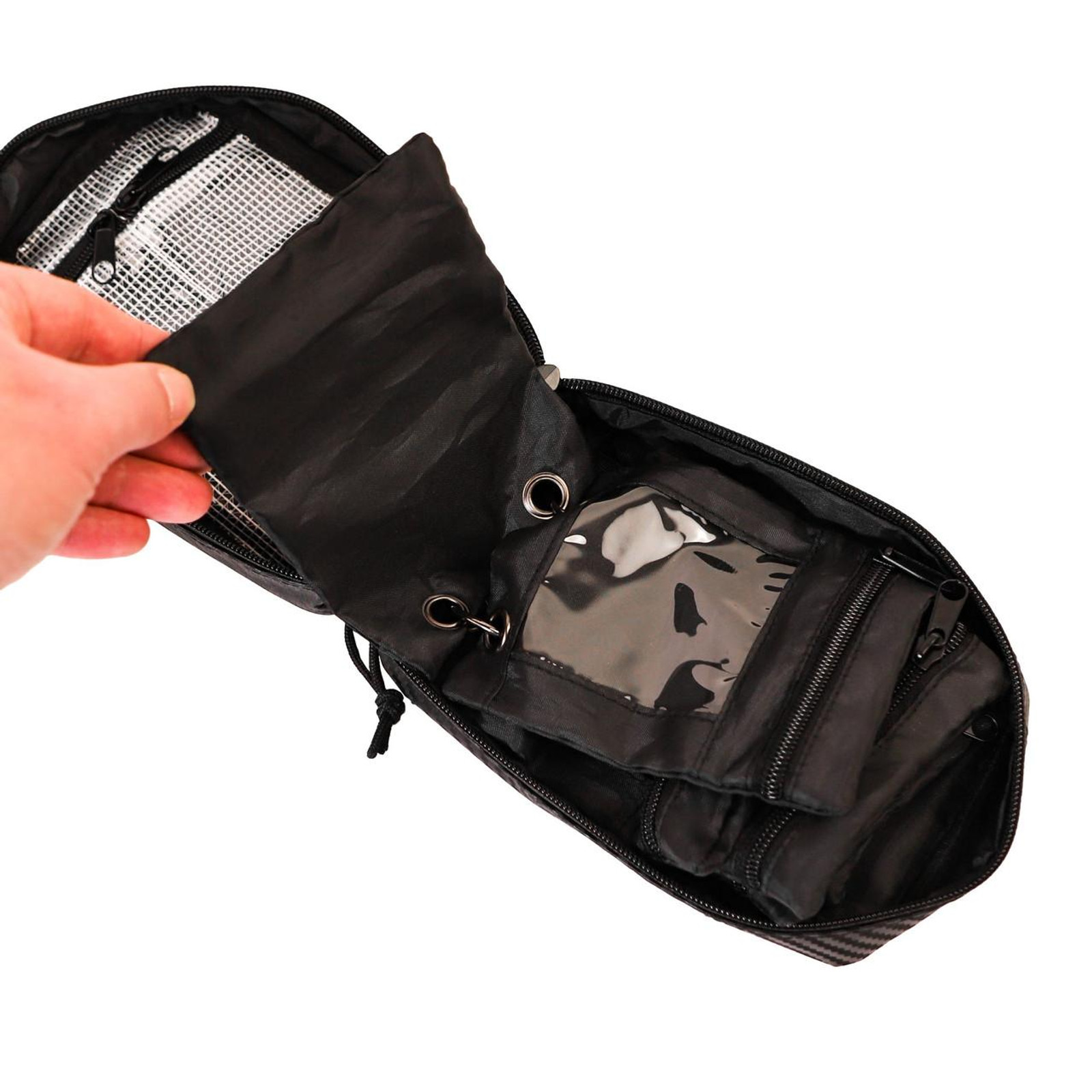 Yakattack 8” x 5” HD Tackle Wallet, Black Carbon - 4