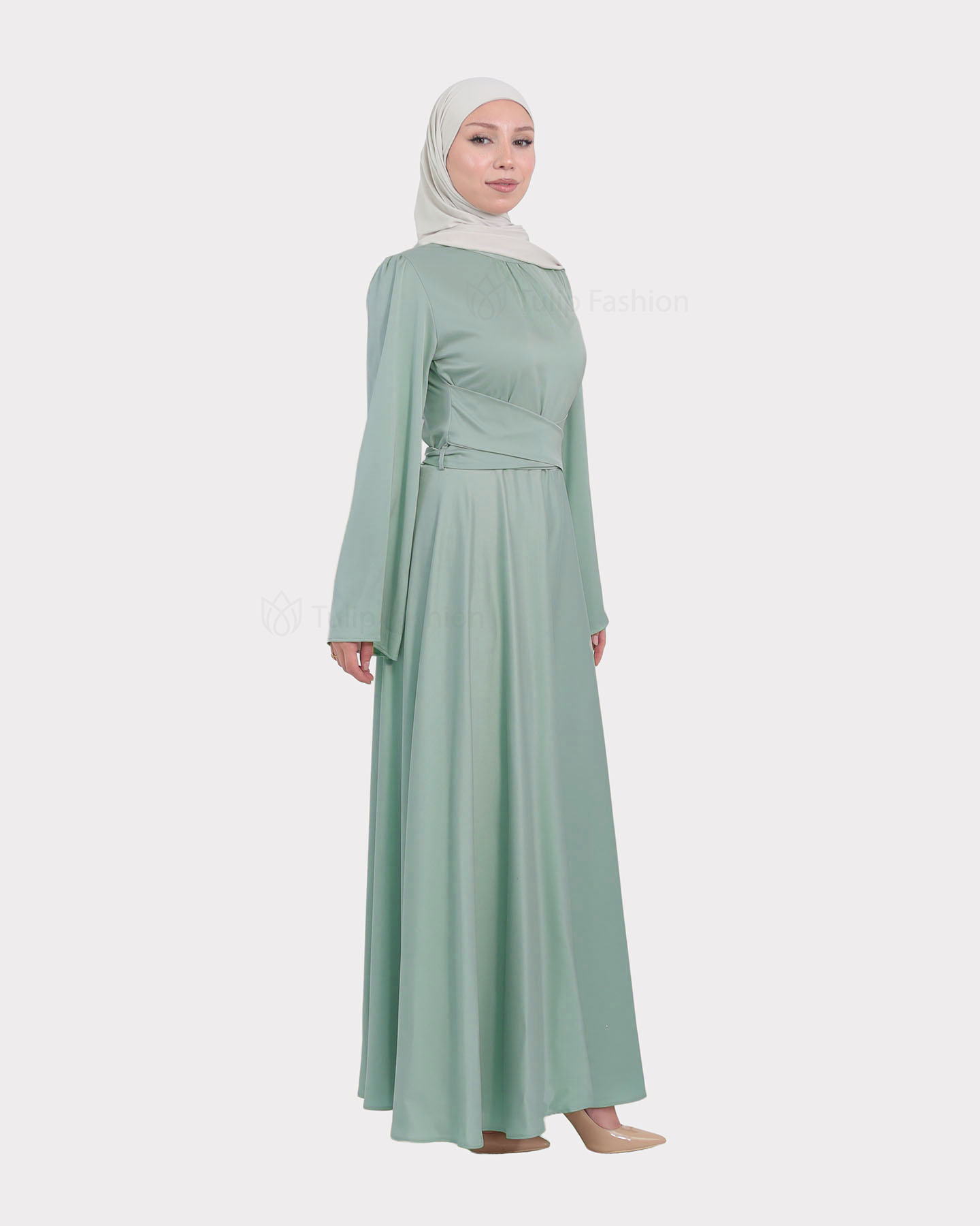 Party dress - Pistachio Green - 3